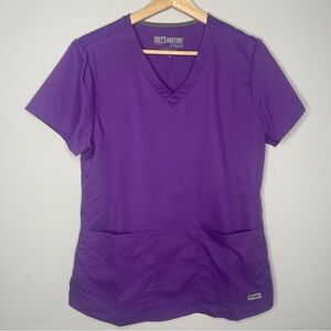 Greys Anatomy Purple Scrub Top (Medium)